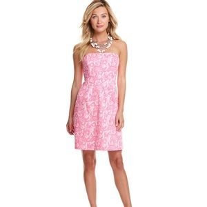 Vineyard Vines Dresses Shells Allover Print Strapless Dress